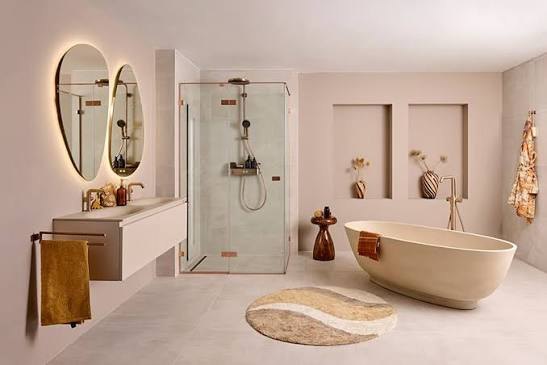 Badkamer met vrijstaand bad